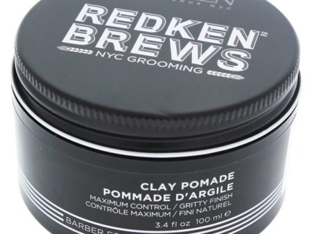 Redken Brews Clay Pomade by Redken for Men - 3.4 oz Pomade Hot on Sale