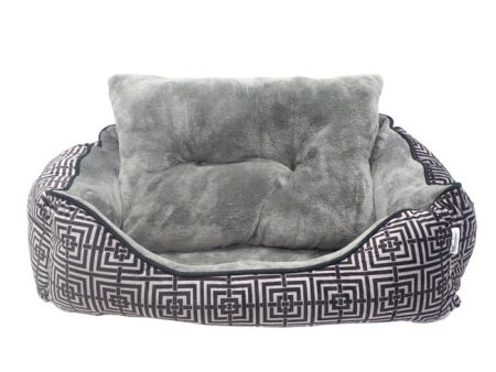 Pet Maison Trellis Cuddler Pet Bed by Pet Maison for Unisex - 24 x 36 x 12 Inch Pet Bed Cheap