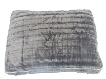 Pet Maison Faux Fur Cocoa Rectangle Pet Bed by Pet Maison for Unisex - 36 x 27 x 4 Inch Pet Bed Online