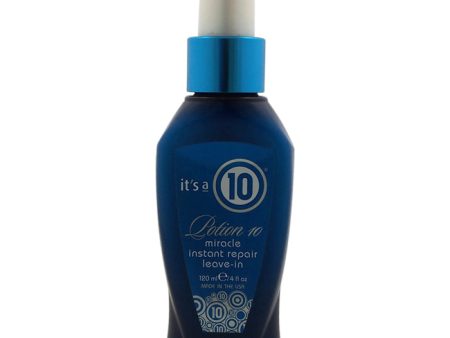 Its A 10 Potion 10 Miracle Instant Repair Leave-In Treatment by Its A 10 for Unisex - 4 oz Treatment Cheap