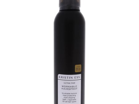 Kristin Ess Ultra Fine Workable Hairspray by Kristin Ess for Unisex - 6.7 oz Hair Spray Hot on Sale