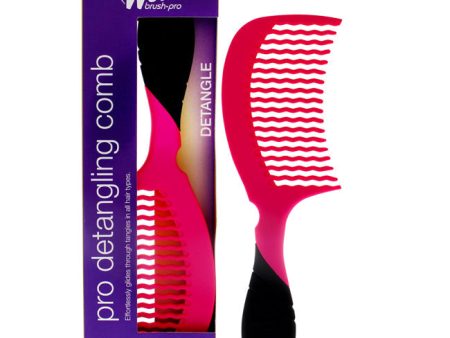 Wet Brush Pro Detangling Comb - Pink by Wet Brush for Unisex - 1 Pc Comb on Sale