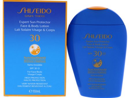 Shiseido Expert Sun Protector Face And Body Lotion Plus WetForce SPF 30 by Shiseido for Unisex - 5 oz Sunscreen For Discount