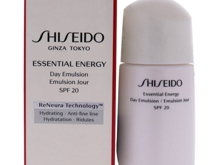 Shiseido Essential Energy Day Emulsion SPF 20 by Shiseido for Unisex - 2.5 oz Emulsion Sale