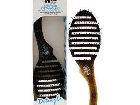 Wet Brush Shower Detangler Brush - Black Glitter by Wet Brush for Unisex - 1 Pc Hair Brush Supply