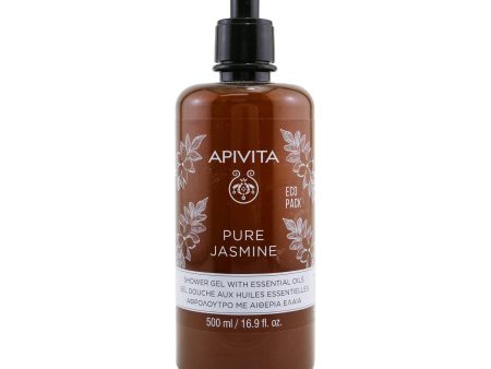 Apivita Pure Jasmine Shower Gel with Essential Oils - Ecopack  500ml 16.9oz For Discount