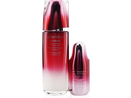 Shiseido Ultimune Power Infusing (ImuGenerationRED Technology) Set: Face Concentrate 100ml + Eye Concentrate 15ml  2pcs Online Hot Sale