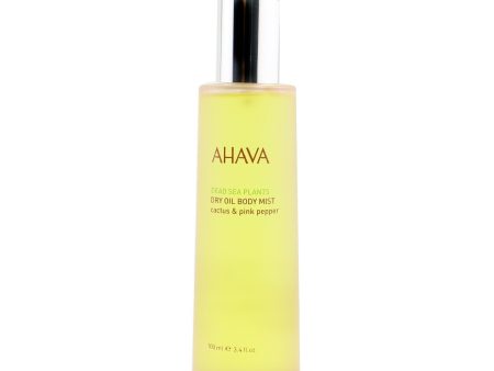 Ahava Deadsea Plants Dry Oil Body Mist - Cactus & Pink Pepper (Box Slightly Damaged)  100ml 3.4oz Online Hot Sale