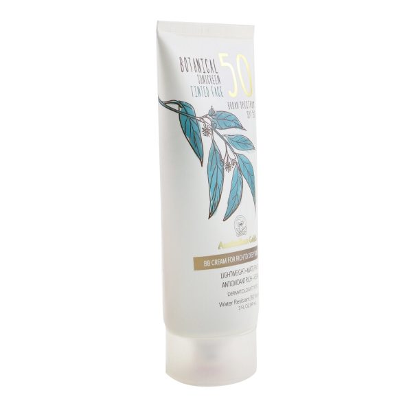 Australian Gold Botanical Sunscreen SPF 50 Tinted Face BB Cream - Rich to Deep  89ml 3oz Cheap