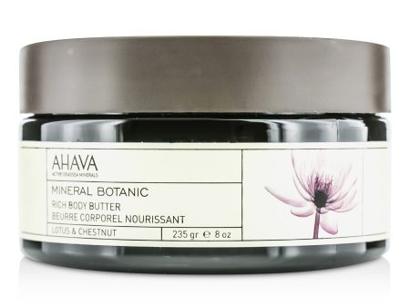 Ahava Mineral Botanic Velvet Body Butter - Lotus & Chestnut  235g 8oz For Discount