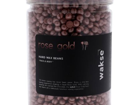 Wakse Rose Gold Hard Wax Beans by Wakse for Unisex - 12.8 oz Wax For Cheap