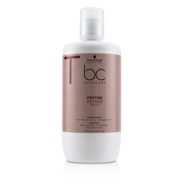 Schwarzkopf BC Bonacure Peptide Repair Rescue Treatment (For Fine to Normal Damaged Hair)  750ml 25.3oz For Cheap