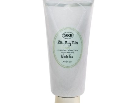 Sabon Silky Body Milk - White Tea (Box Slightly Damaged)  200ml 7oz on Sale