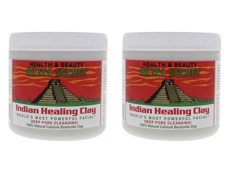 Aztec Secret Indian Healing Clay by Aztec Secret for Unisex - 1 lb Clay - Pack of 2 For Discount