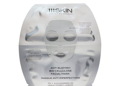 111Skin Anti Blemish Bio Cellulose Facial Mask (Upper Mask & Lower Mask for Face)  5x25ml 0.85oz For Sale