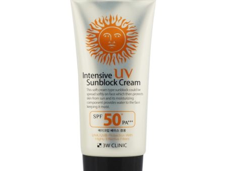 3W Clinic Intensive UV Sunblock Cream SPF 50+ PA+++  70ml 2.3oz Hot on Sale