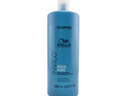 Wella Invigo Aqua Pure Purifying Shampoo  1000ml 33.8oz For Cheap