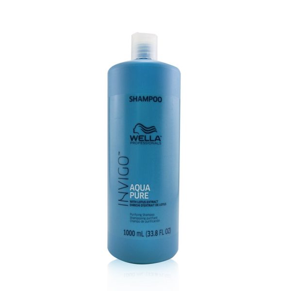 Wella Invigo Aqua Pure Purifying Shampoo  1000ml 33.8oz For Cheap