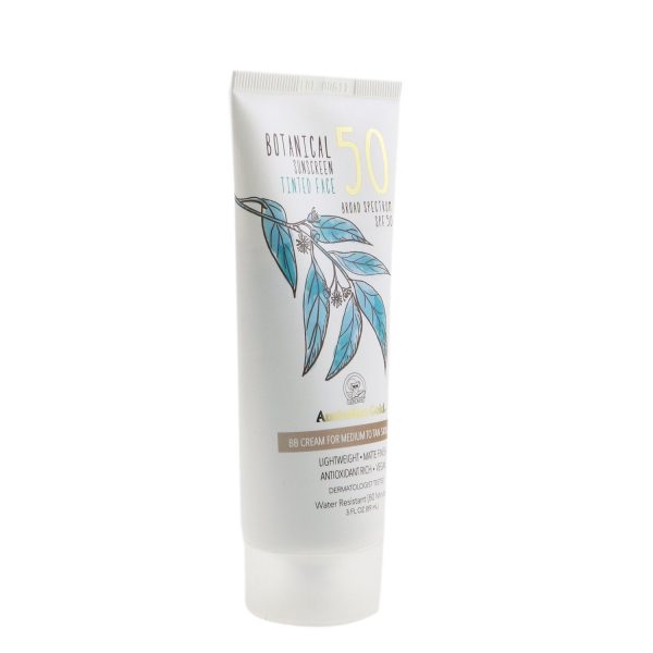 Australian Gold Botanical Sunscreen SPF 50 Tinted Face BB Cream - Medium to Tan  89ml 3oz Online now