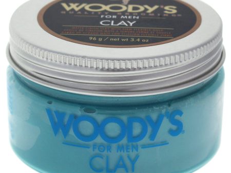 Woodys Matte Finish Clay by Woodys for Men - 3.4 oz Styling on Sale